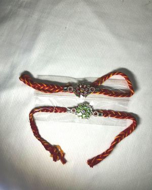 Flower Designer with Stone (Fancy Rakhi)